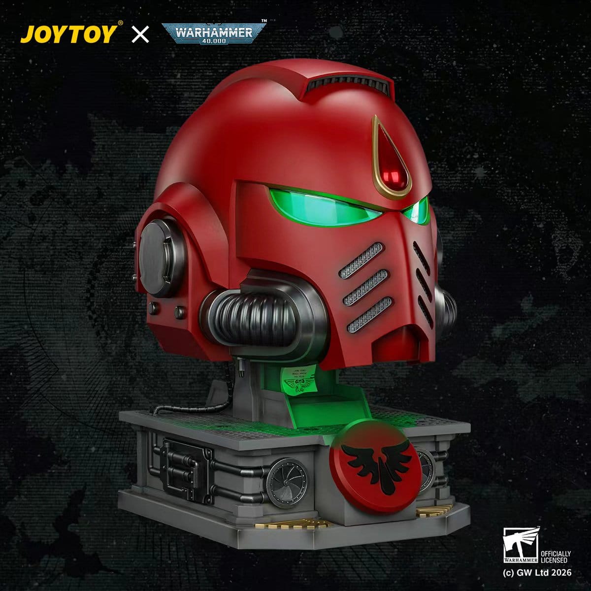 Warhammer 40k Replica Blood Angels MkX Helmet with Display Stand 44cm ETA May 2027