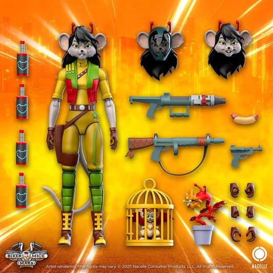 Biker Mice From Mars Action Figure Carbine 23cm - Loaded Dice