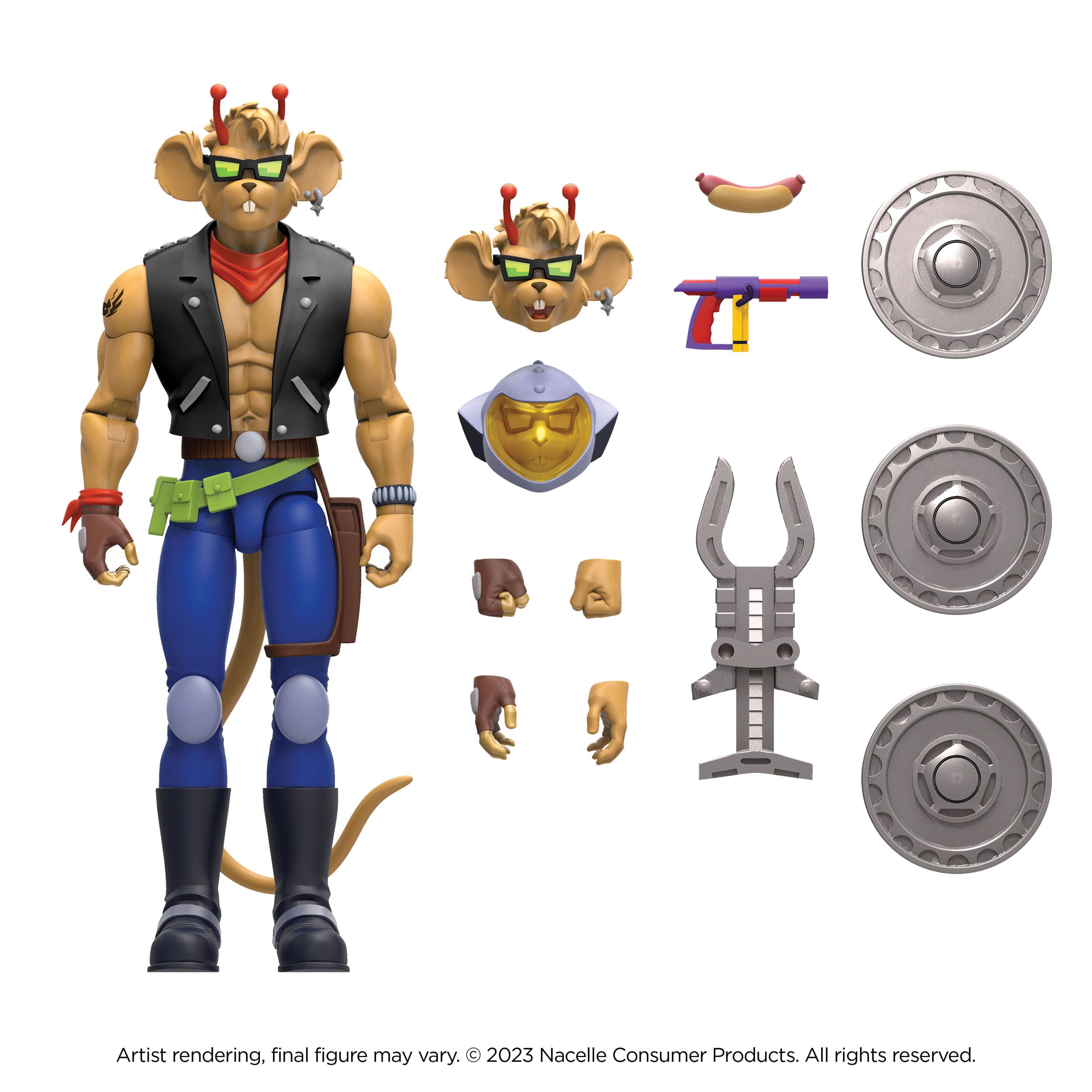 Biker Mice From Mars Action Figure Throttle 18cm - Loaded Dice