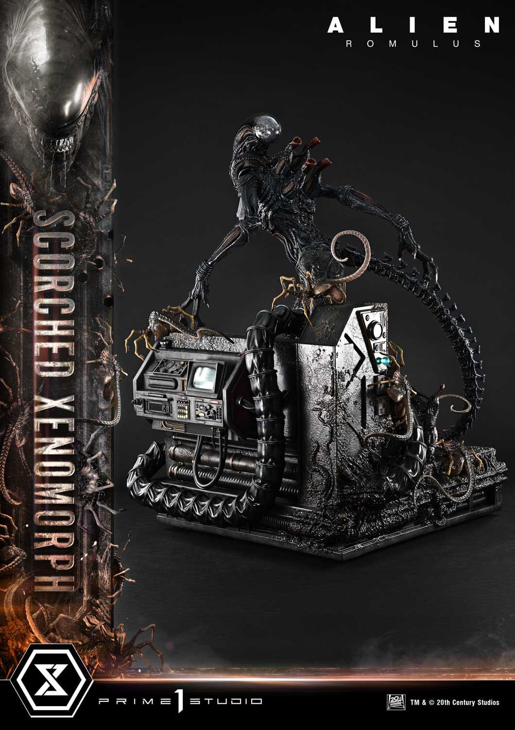 Alien: Romulus Scorched Xenomorph  - Deluxe Bonus Museum Masterline XL Statue 1/3 - Loaded Dice