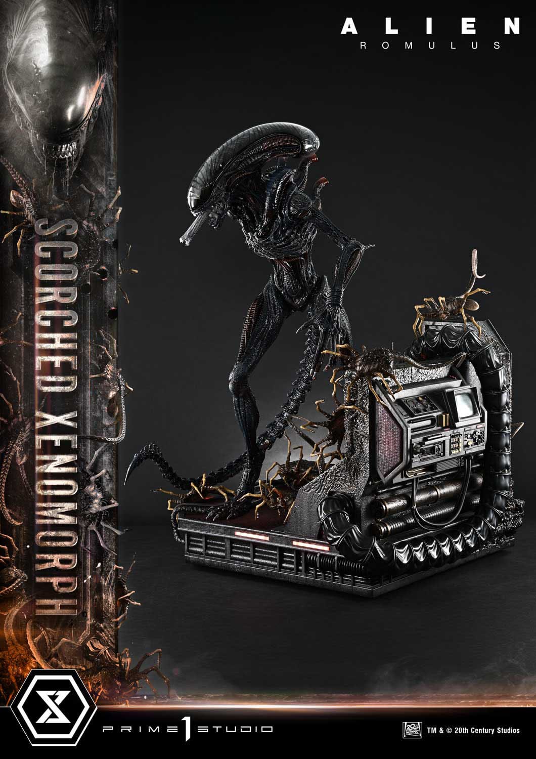 Alien: Romulus Scorched Xenomorph  - Deluxe Bonus Museum Masterline XL Statue 1/3 - Loaded Dice