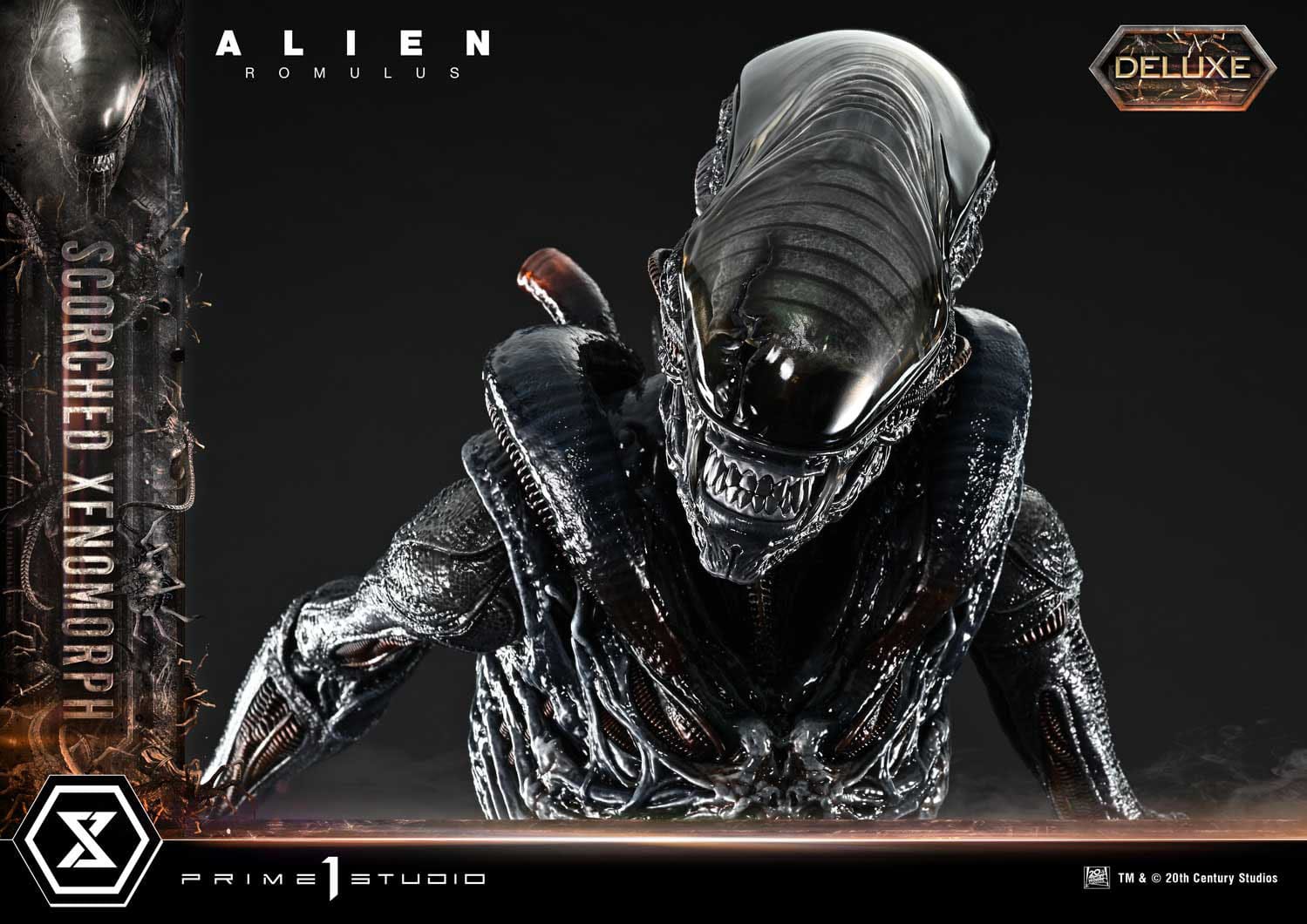 Alien: Romulus Scorched Xenomorph  - Deluxe Bonus Museum Masterline XL Statue 1/3 - Loaded Dice