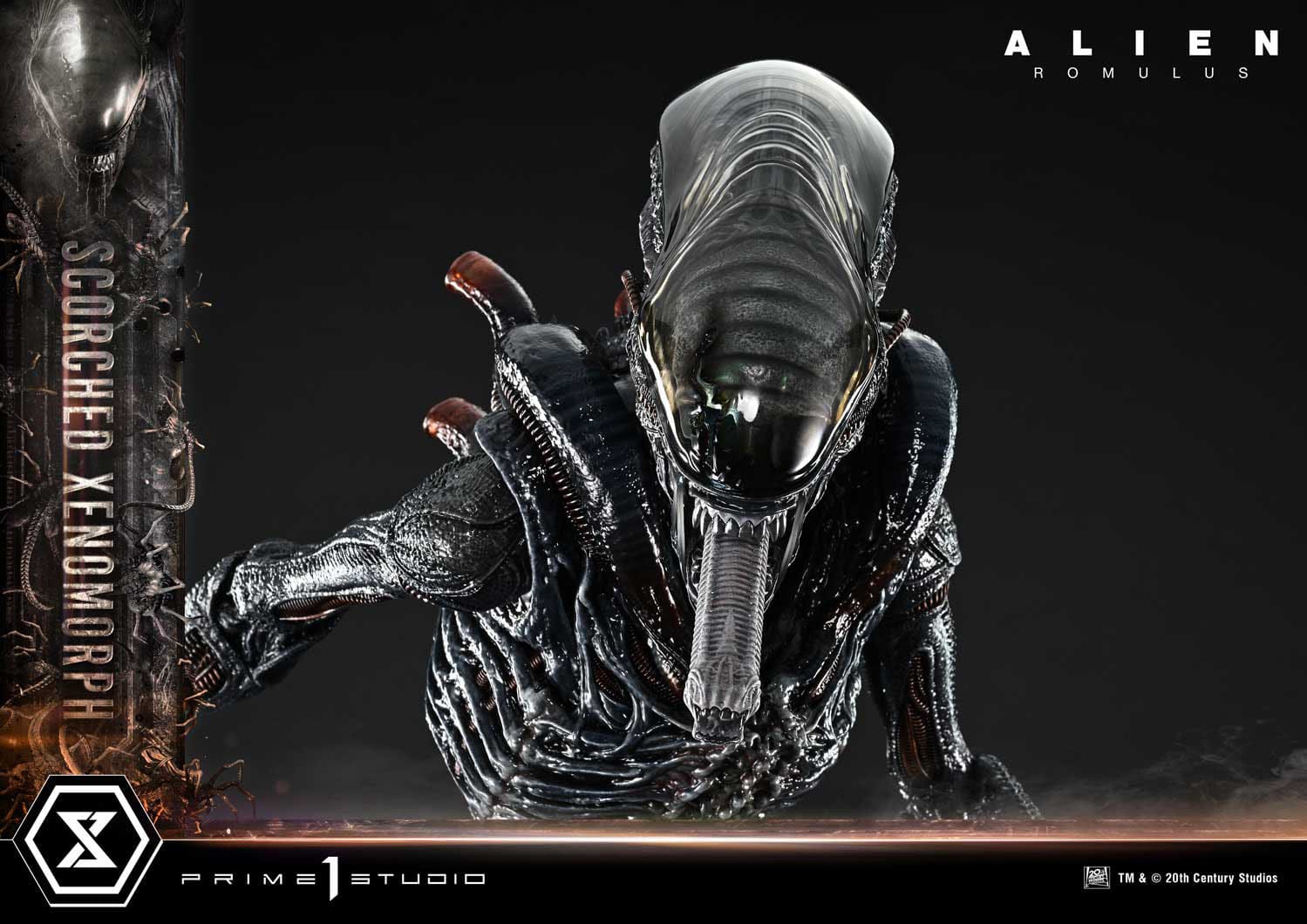 Alien: Romulus Scorched Xenomorph  - Deluxe Bonus Museum Masterline XL Statue 1/3 - Loaded Dice