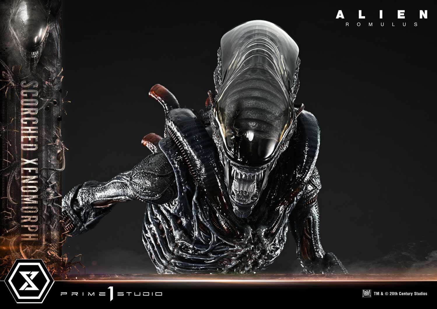 Alien: Romulus Scorched Xenomorph  - Deluxe Bonus Museum Masterline XL Statue 1/3 - Loaded Dice