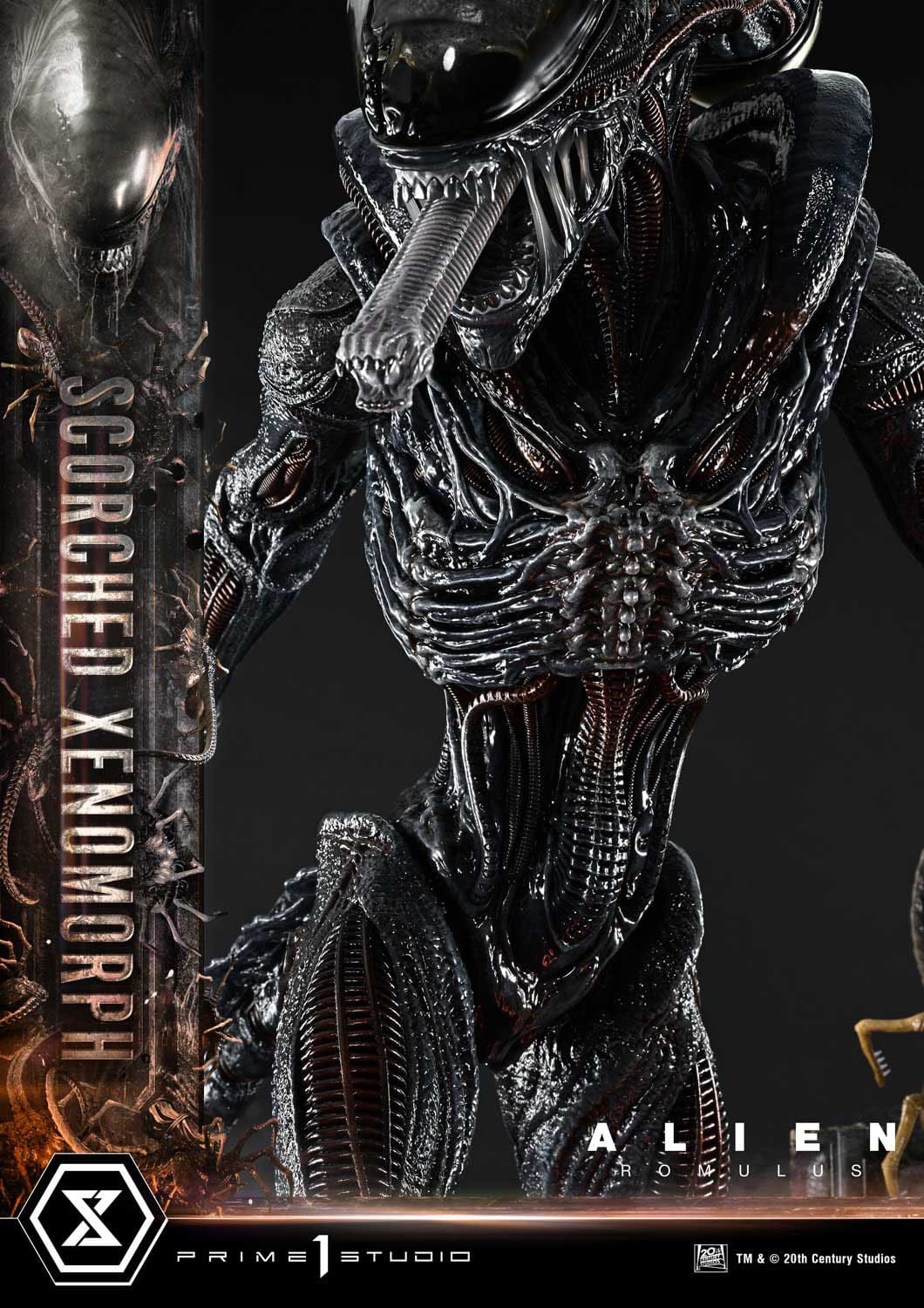 Alien: Romulus Scorched Xenomorph  - Deluxe Bonus Museum Masterline XL Statue 1/3 - Loaded Dice