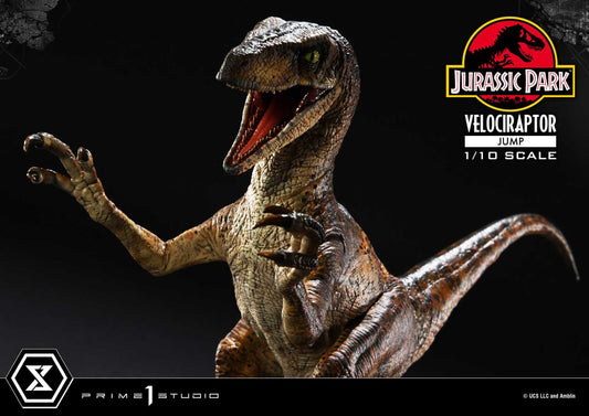 Jurassic Park Prime Collectibles Statue 1/10 Velociraptor Jump 21 cm - Loaded Dice