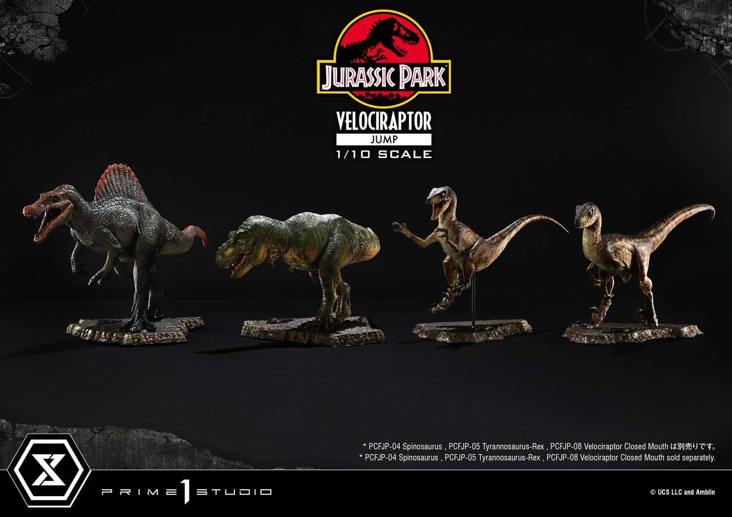 Jurassic Park Prime Collectibles Statue 1/10 Velociraptor Jump 21 cm - Loaded Dice