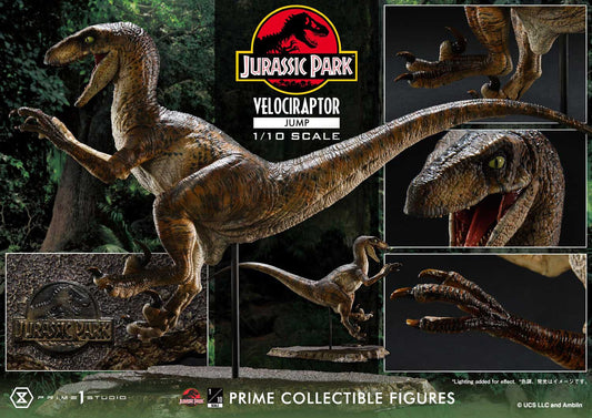 Jurassic Park Prime Collectibles Statue 1/10 Velociraptor Jump 21 cm - Loaded Dice