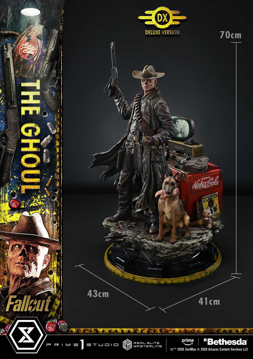 Fallout (TV Series) Real Elite Masterline Series Statue 1/4 The Ghoul Deluxe Version 64cm