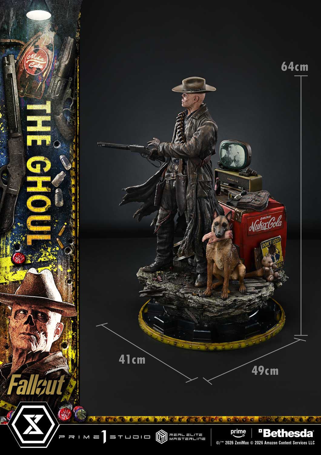 Fallout (TV Series) Real Elite Masterline Series Statue 1/4 The Ghoul Deluxe Version 64cm