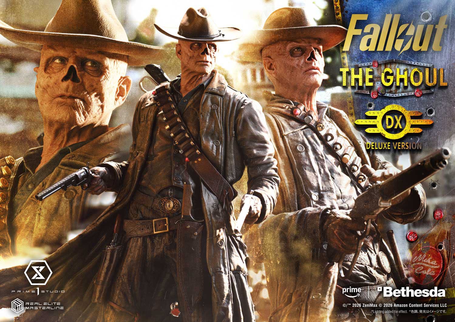 Fallout (TV Series) Real Elite Masterline Series Statue 1/4 The Ghoul DX Bonus Version 64cm