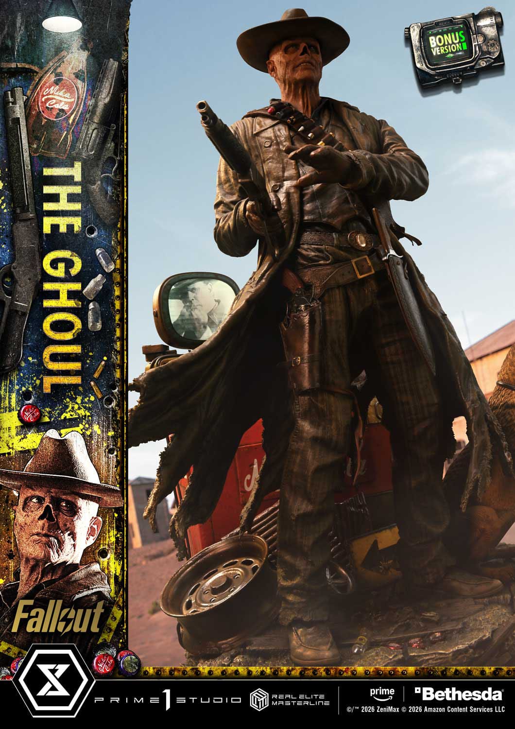 Fallout (TV Series) Real Elite Masterline Series Statue 1/4 The Ghoul DX Bonus Version 64cm