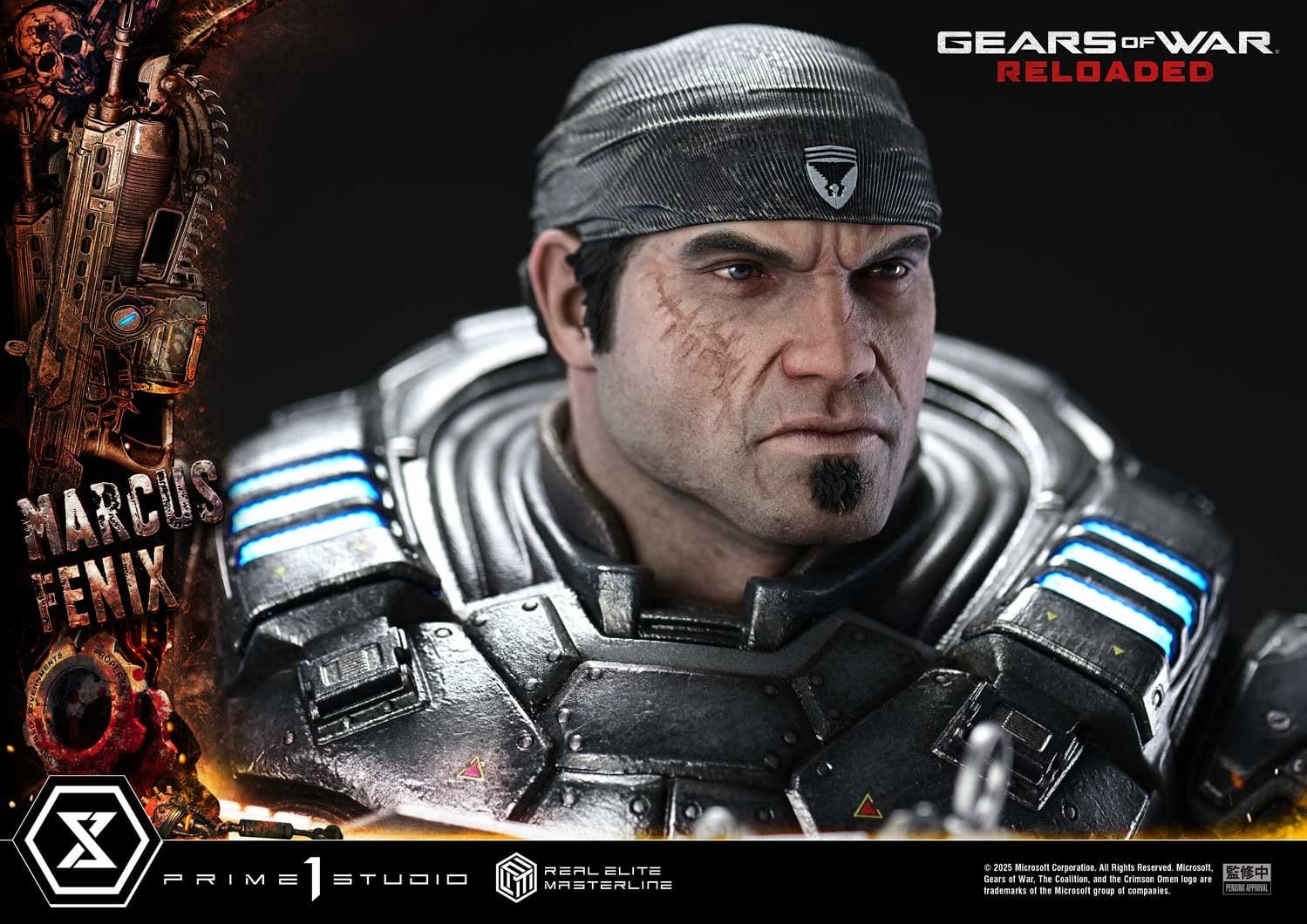 Gears of War: Reloaded Real Elite Masterline Series Statue 1/3 Marcus Fenix Ultimate Version 97cm