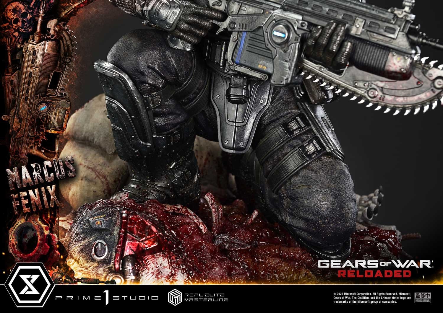 Gears of War: Reloaded Real Elite Masterline Series Statue 1/3 Marcus Fenix Ultimate Version 97cm