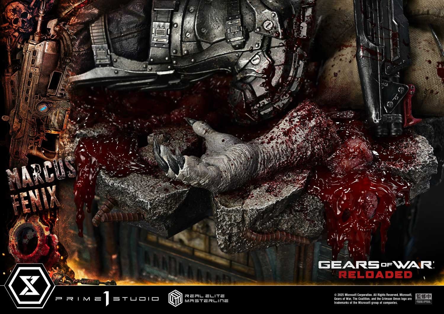 Gears of War: Reloaded Real Elite Masterline Series Statue 1/3 Marcus Fenix Ultimate Version 97cm