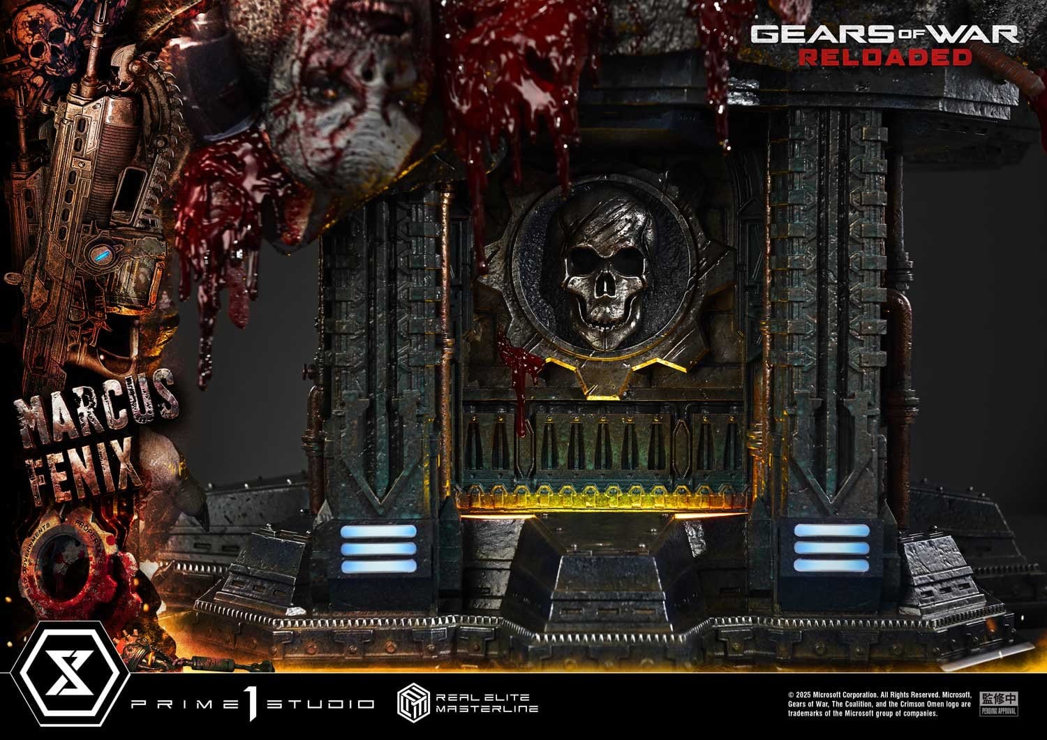 Gears of War: Reloaded Real Elite Masterline Series Statue 1/3 Marcus Fenix Ultimate Version 97cm