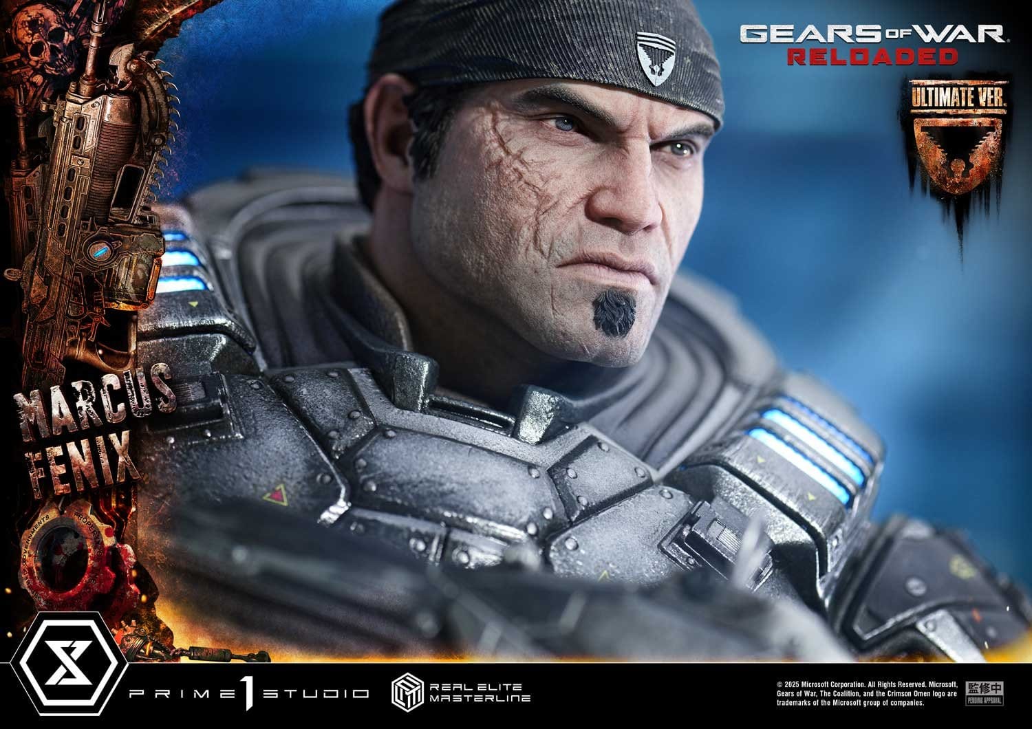 Gears of War: Reloaded Real Elite Masterline Series Statue 1/3 Marcus Fenix Ultimate Version 97cm