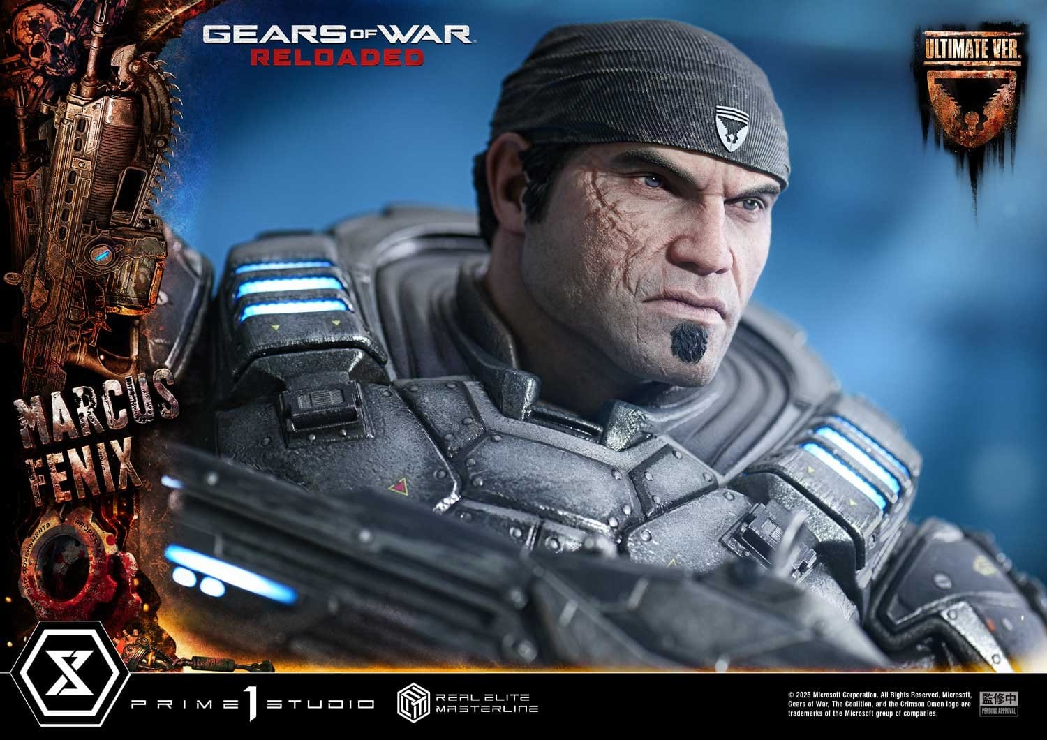 Gears of War: Reloaded Real Elite Masterline Series Statue 1/3 Marcus Fenix Ultimate Version 97cm
