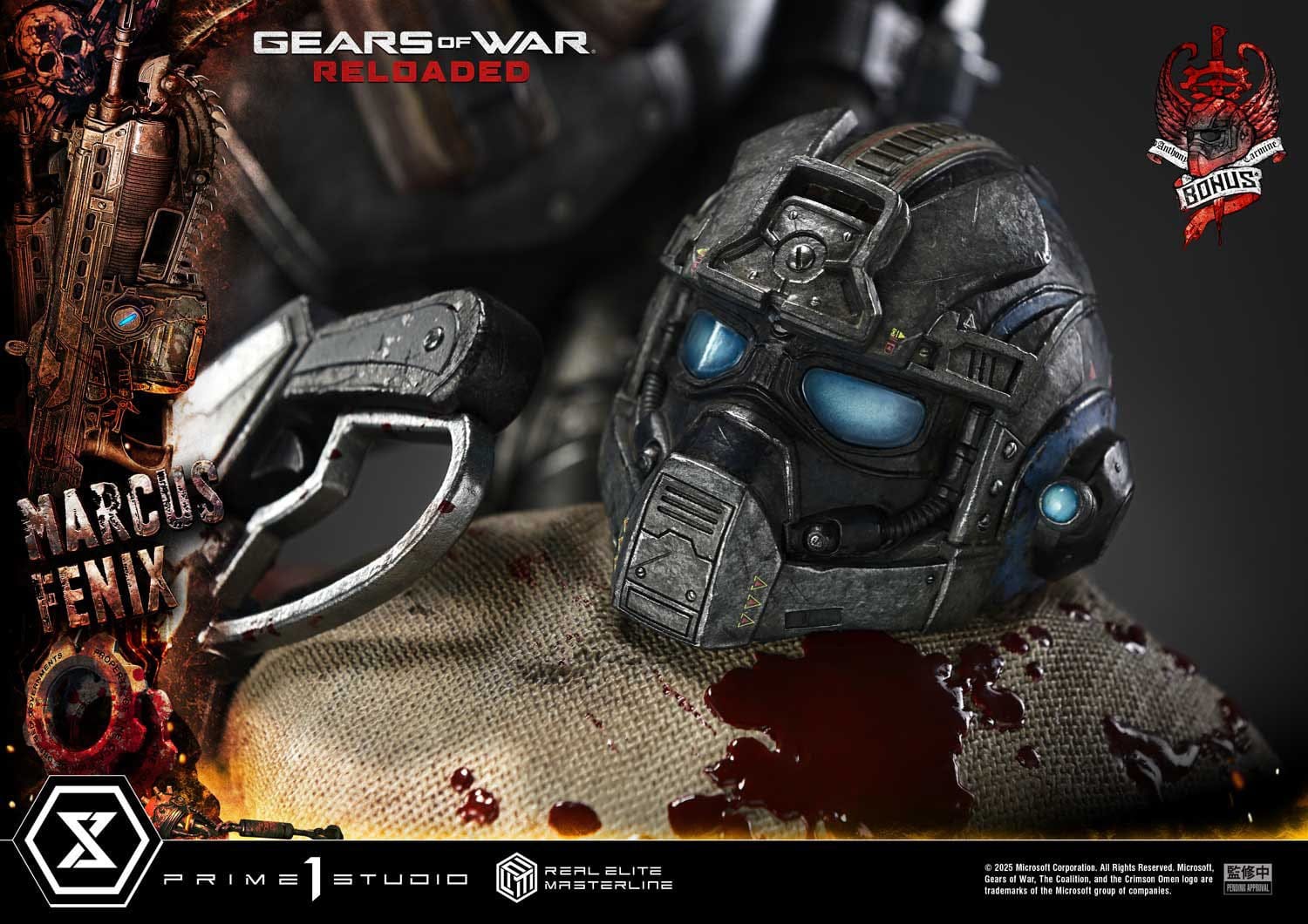 Gears of War: Reloaded Real Elite Masterline Series Statue 1/3 Marcus Fenix Ultimate Bonus Version 97cm