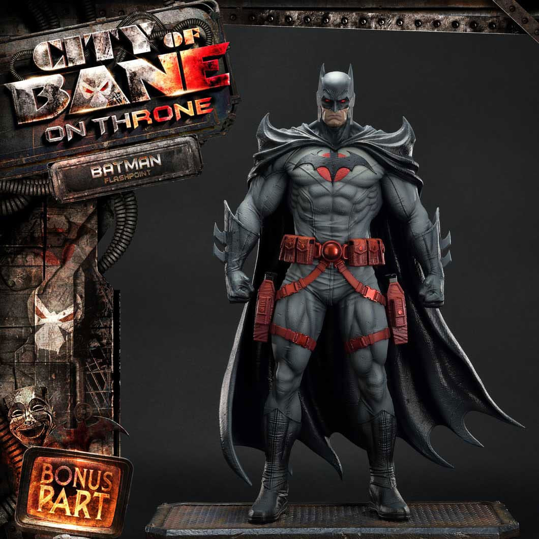 DC Comics Throne Legacy Collection Statue Statue 1/4 Flashpoint Batman Bonus Version 60 cm - Loaded Dice