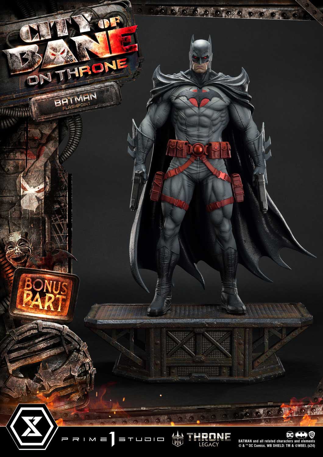 DC Comics Throne Legacy Collection Statue Statue 1/4 Flashpoint Batman Bonus Version 60 cm - Loaded Dice