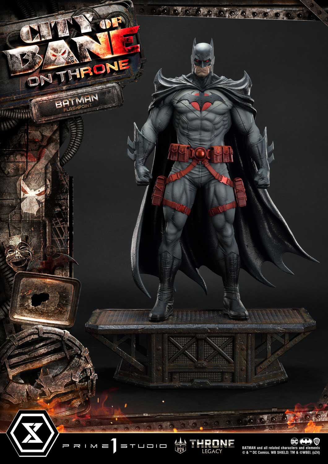 DC Comics Throne Legacy Collection Statue Statue 1/4 Flashpoint Batman Bonus Version 60 cm - Loaded Dice
