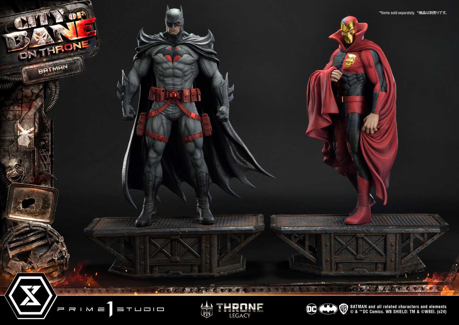 DC Comics Throne Legacy Collection Statue Statue 1/4 Flashpoint Batman Bonus Version 60 cm - Loaded Dice