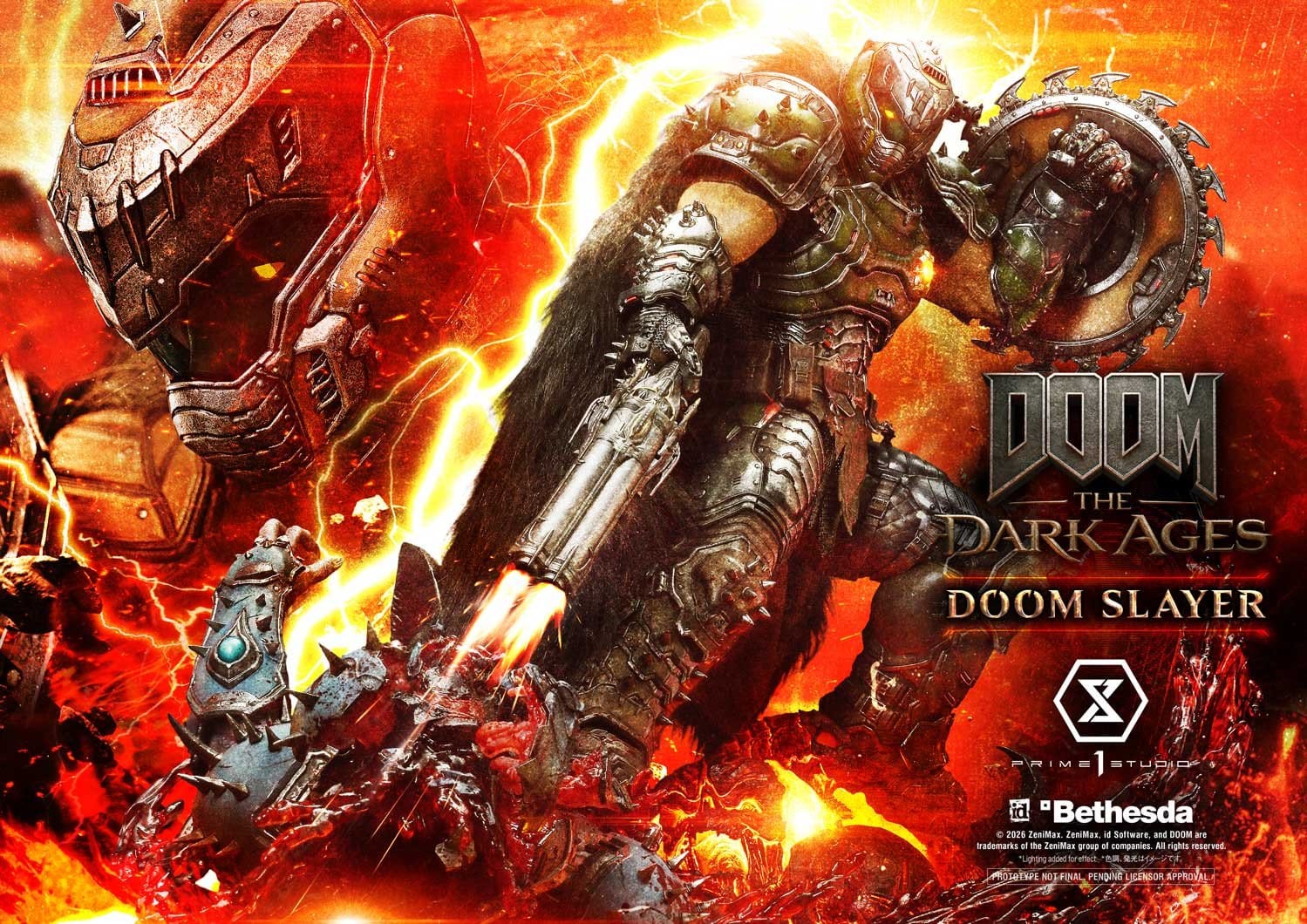DOOM: The Dark Ages Ultimate Premium Masterline Series Statue 1/4 DOOM Slayer 77cm