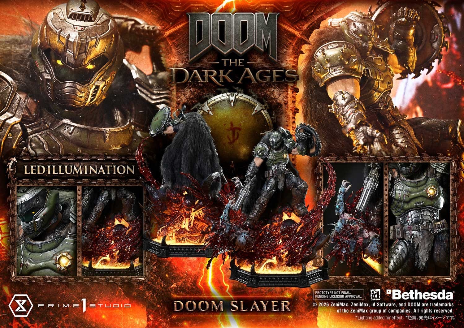 DOOM: The Dark Ages Ultimate Premium Masterline Series Statue 1/4 DOOM Slayer 77cm