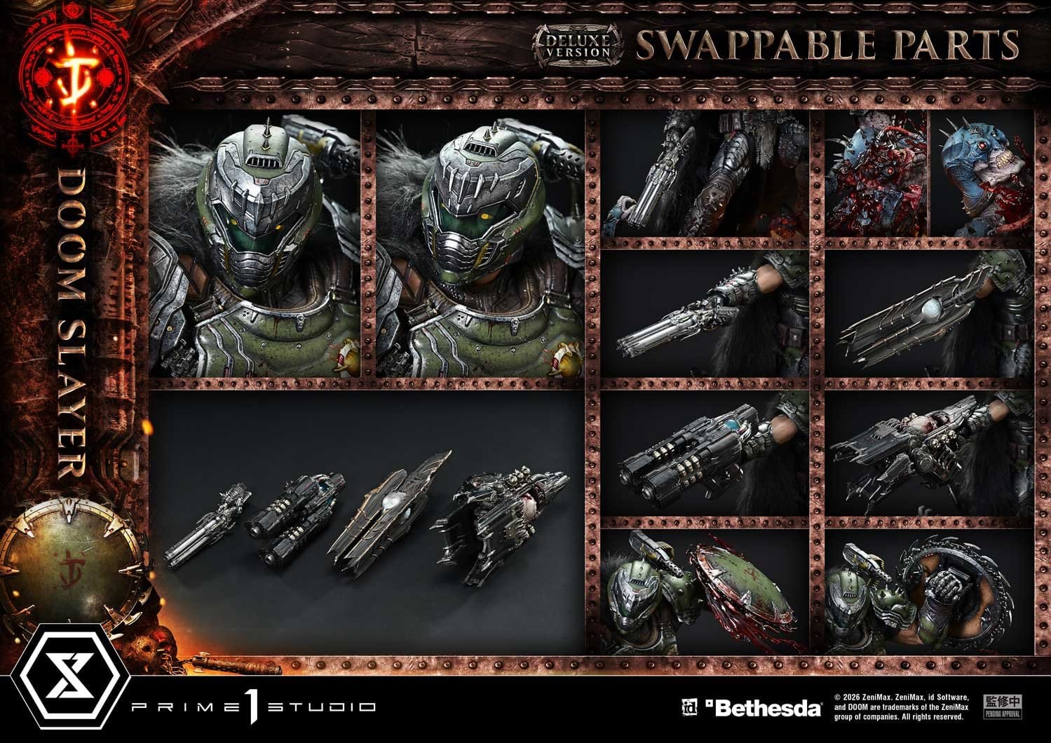 DOOM: The Dark Ages Ultimate Premium Masterline Series Statue 1/4 DOOM Slayer DX Bonus Version 77 cm