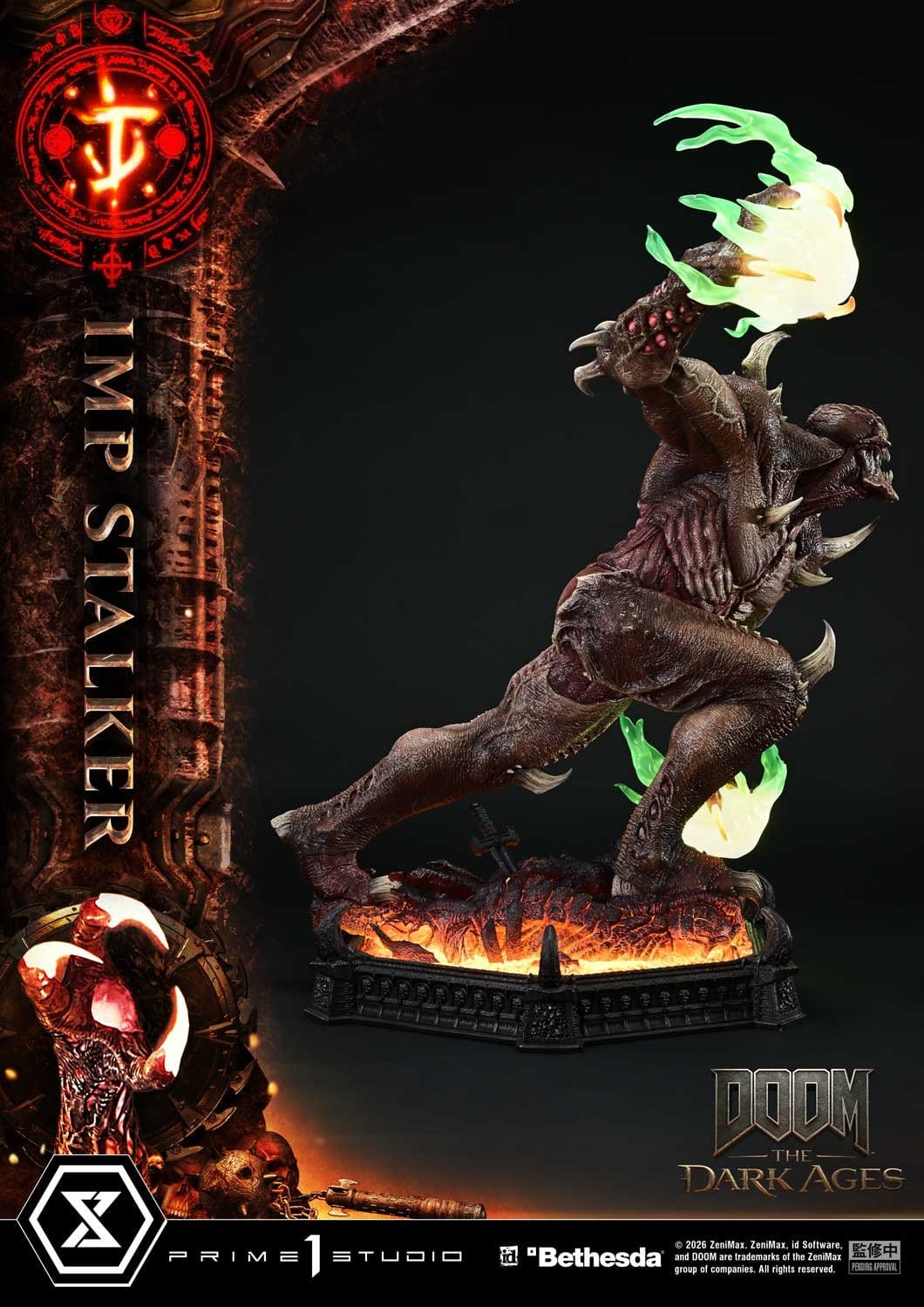 DOOM: The Dark Ages Ultimate Premium Masterline Series Statue 1/4 Imp Stalker 77cm