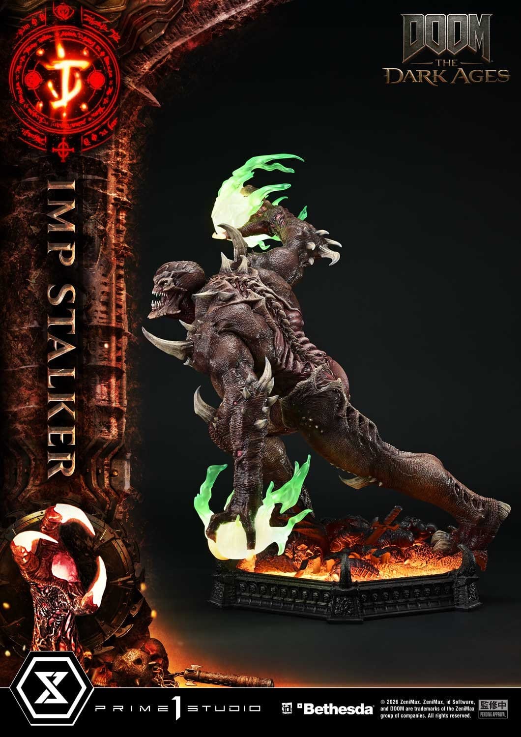 DOOM: The Dark Ages Ultimate Premium Masterline Series Statue 1/4 Imp Stalker 77cm