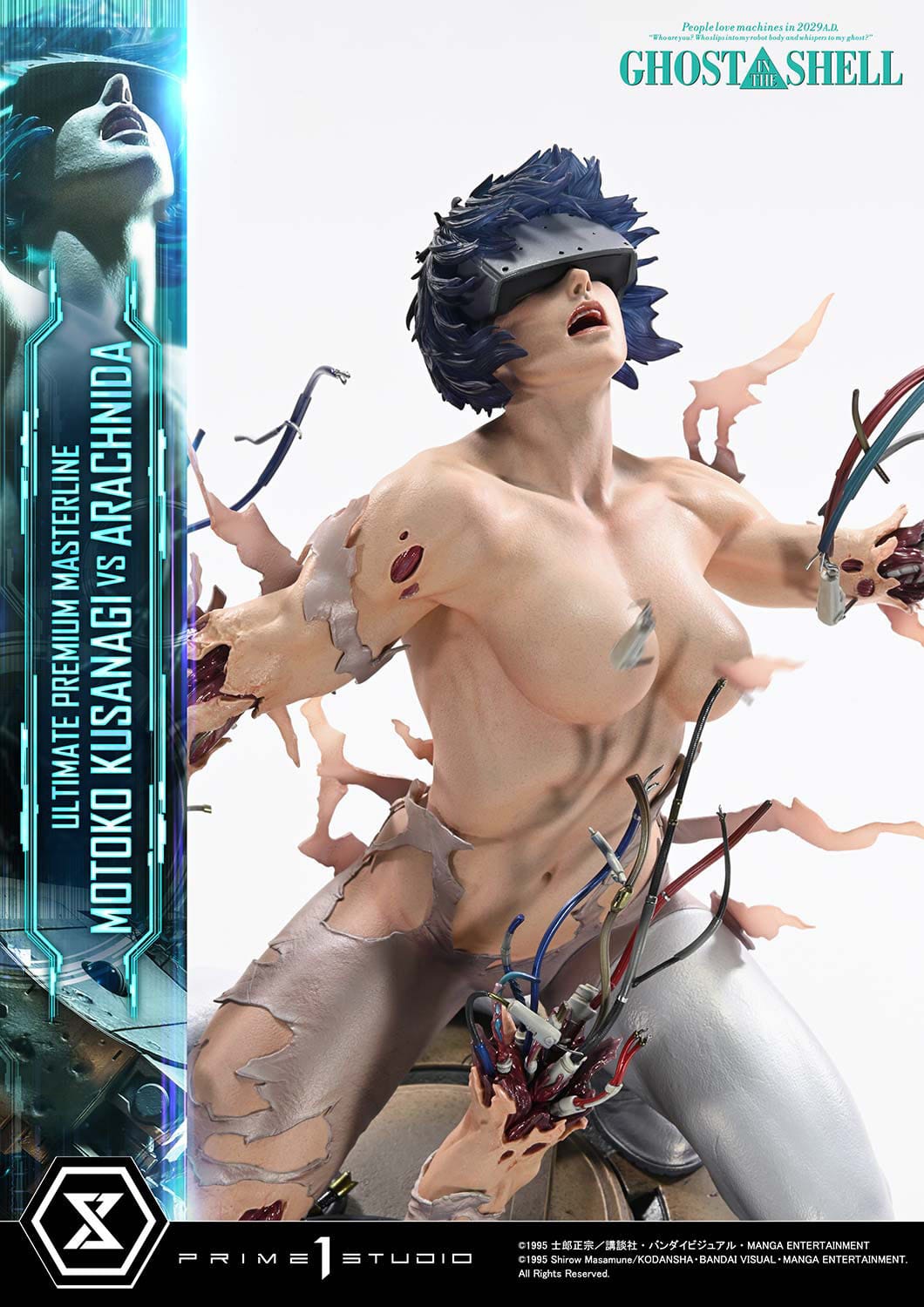 Ghost in the Shell Ultimate Premium Masterline Series Statue 1/4 Motoko Kusanagi vs Arachnida 68cm