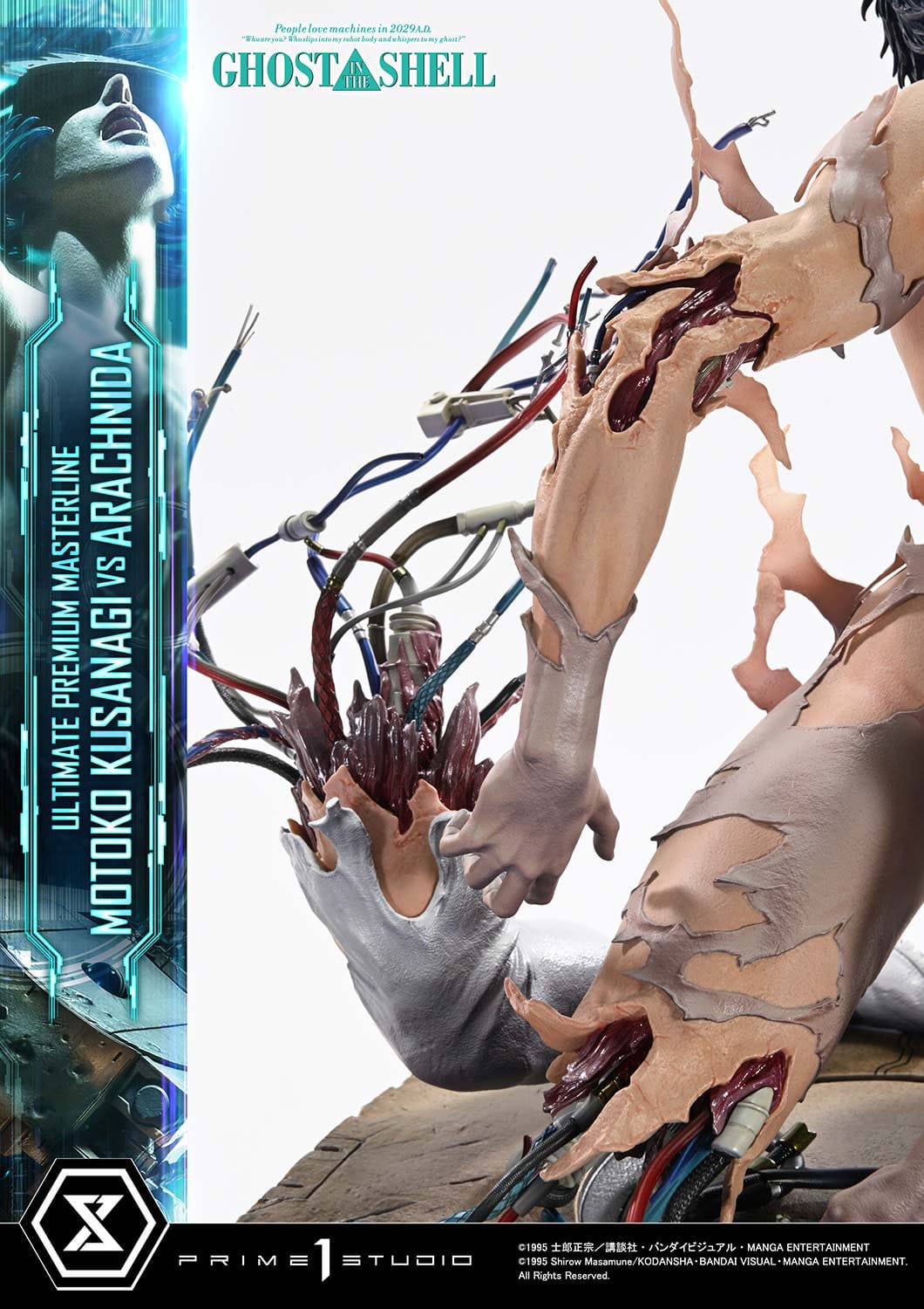 Ghost in the Shell Ultimate Premium Masterline Series Statue 1/4 Motoko Kusanagi vs Arachnida 68cm