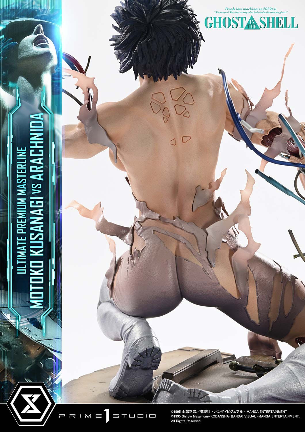 Ghost in the Shell Ultimate Premium Masterline Series Statue 1/4 Motoko Kusanagi vs Arachnida 68cm