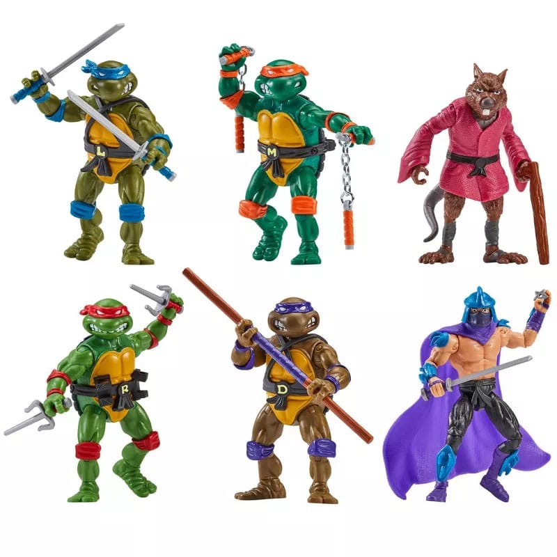 Teenage Mutant Ninja Turtles 6-Pack Action Figures 1988 Remastered