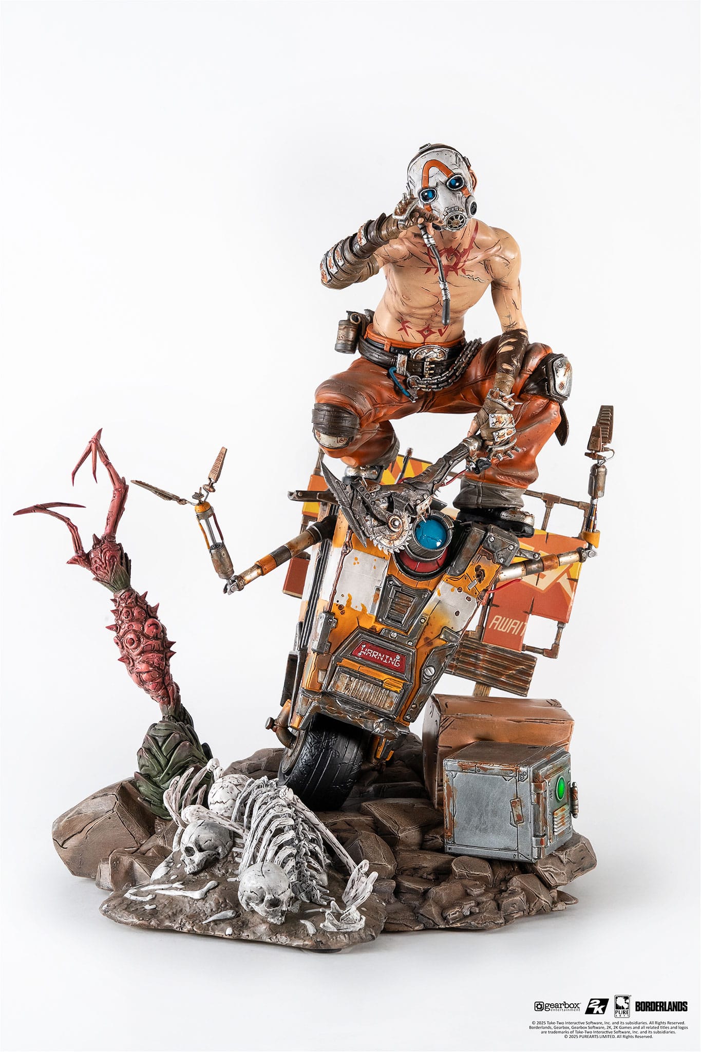 Borderlands 3 Statue 1/6 Psycho & Claptrap Diorama 40cm