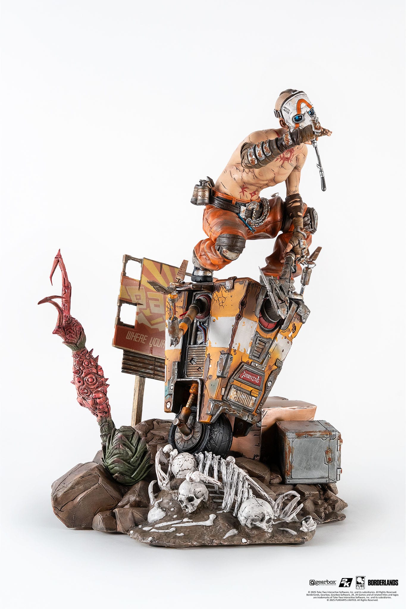 Borderlands 3 Statue 1/6 Psycho & Claptrap Diorama 40cm