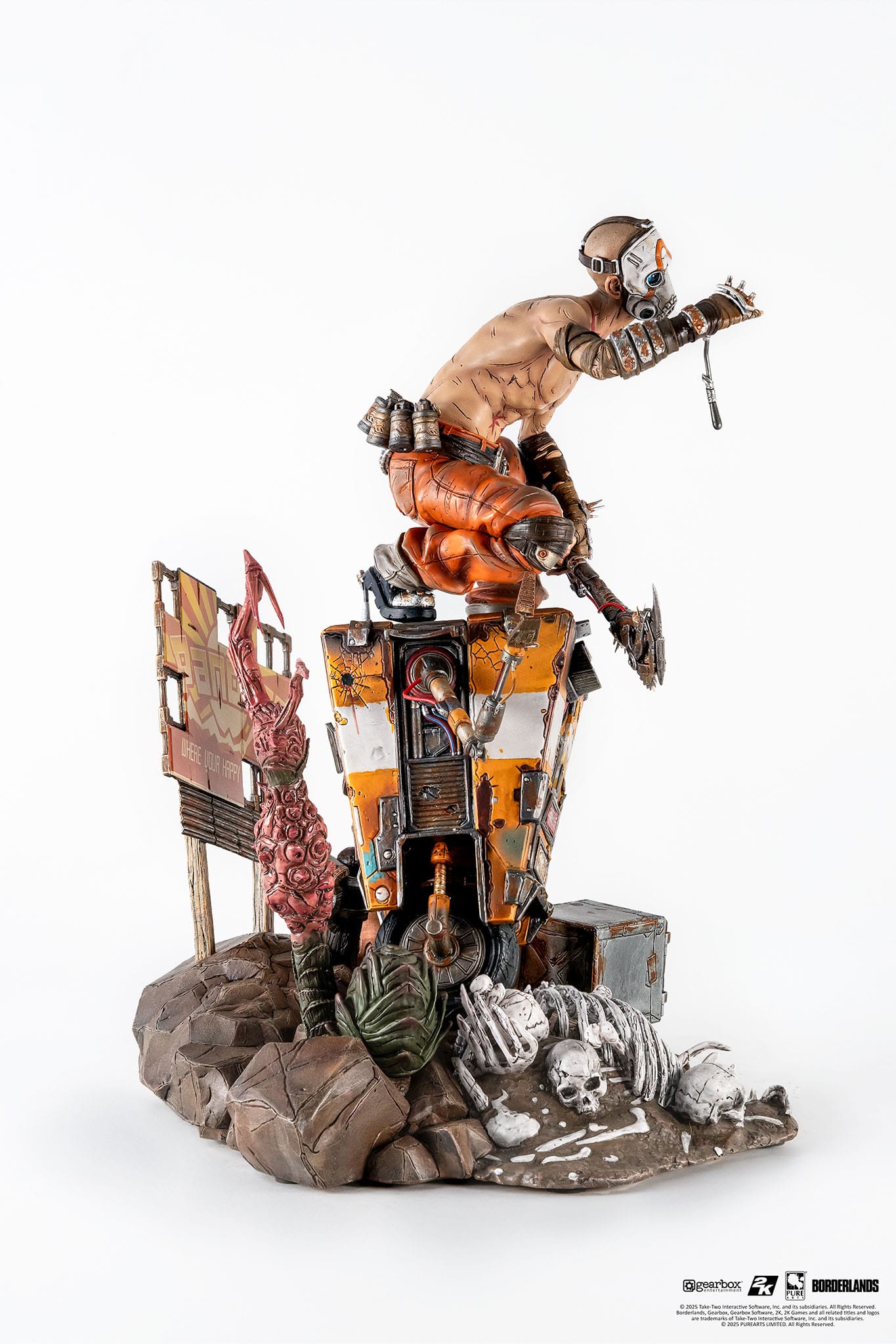 Borderlands 3 Statue 1/6 Psycho & Claptrap Diorama 40cm