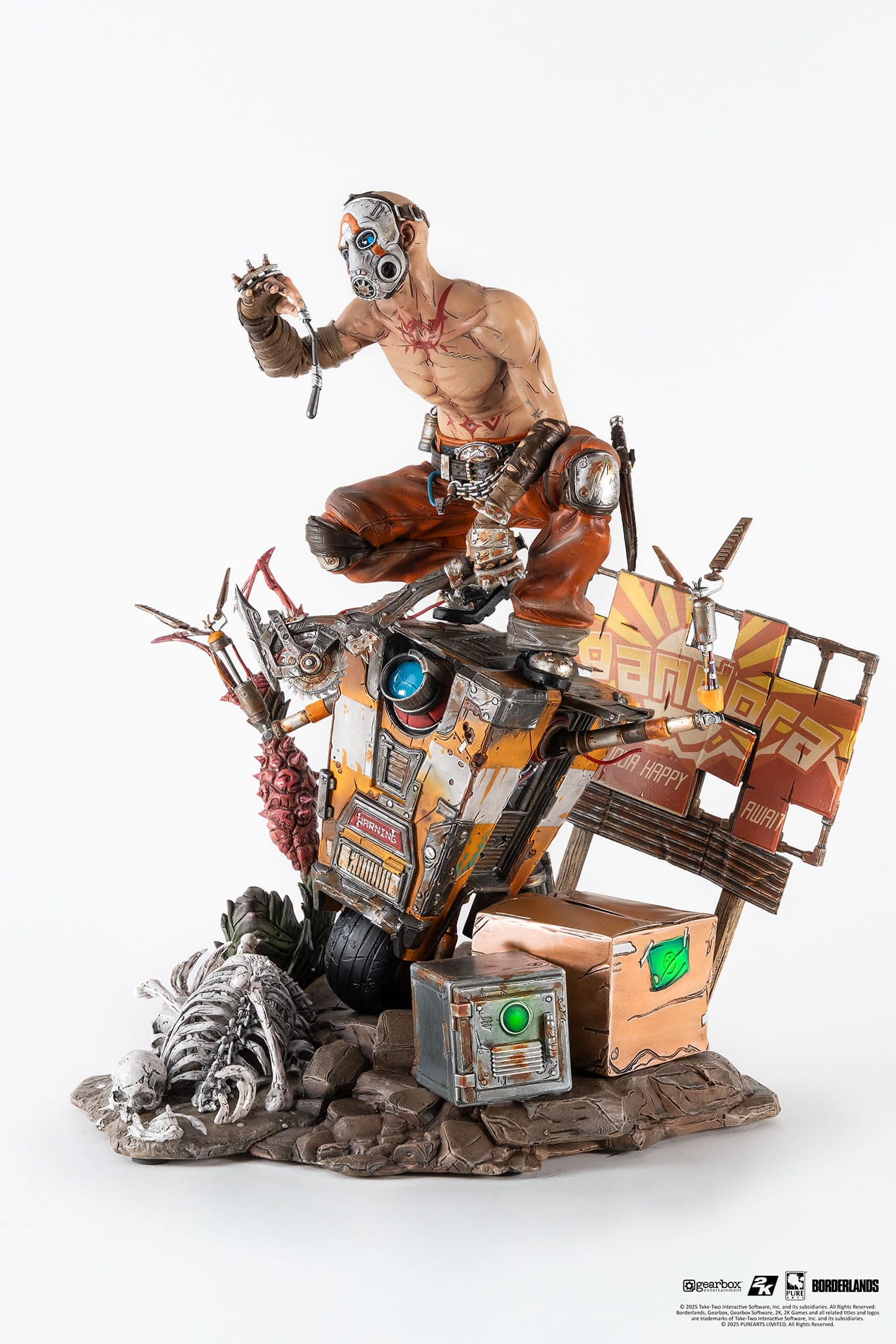 Borderlands 3 Statue 1/6 Psycho & Claptrap Diorama 40cm