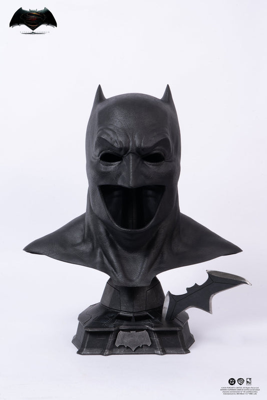 Justice League: Batman v Superman: Dawn of Justice Replica 1/1 Batman Cowl 51cm ETA Aug 2027 - Loaded Dice