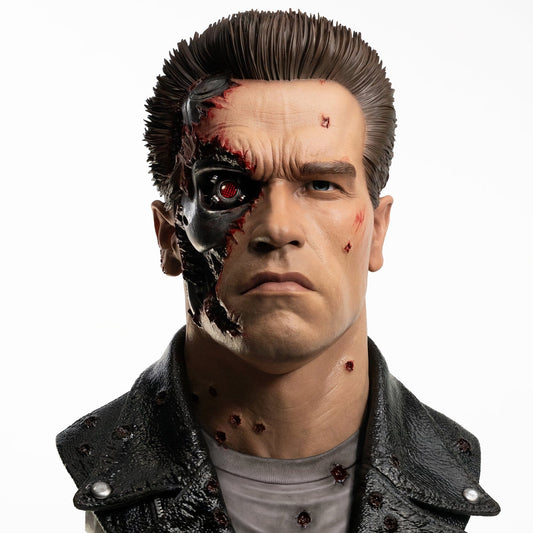 Terminator 2 Replik 1/1 T-800 Model 101 Battle Damaged Art Mask 47 cm - Loaded Dice