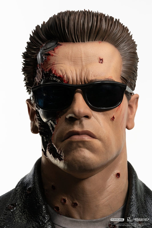 Terminator 2 Replik 1/1 T-800 Model 101 Battle Damaged Art Mask 47 cm - Loaded Dice