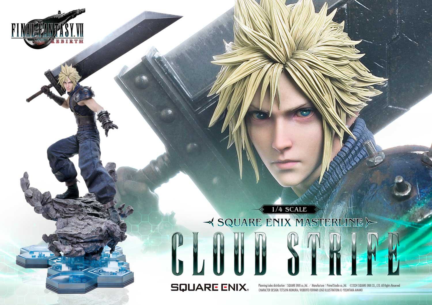 Final Fantasy VII Rebirth Statue 1/4 Cloud Strife 68cm