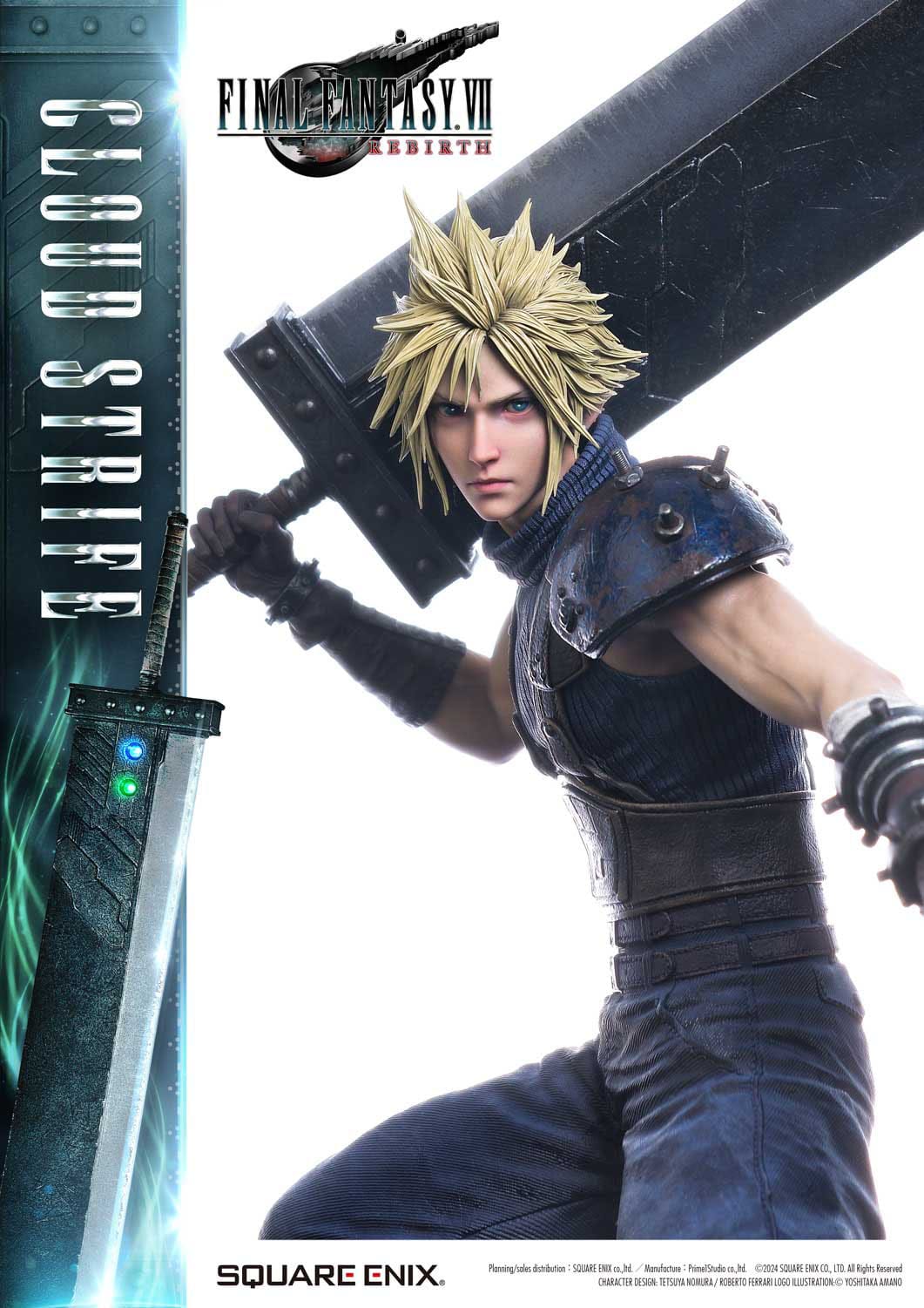 Final Fantasy VII Rebirth Statue 1/4 Cloud Strife 68cm
