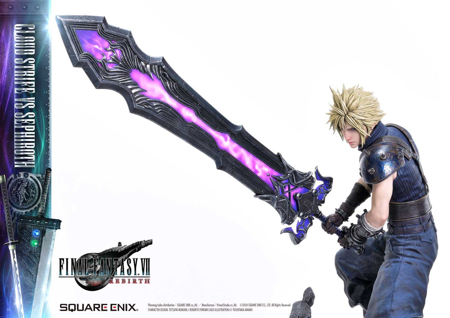 Final Fantasy VII Rebirth Statues 2-Pack 1/4 Cloud Strife vs Sephiroth 69cm