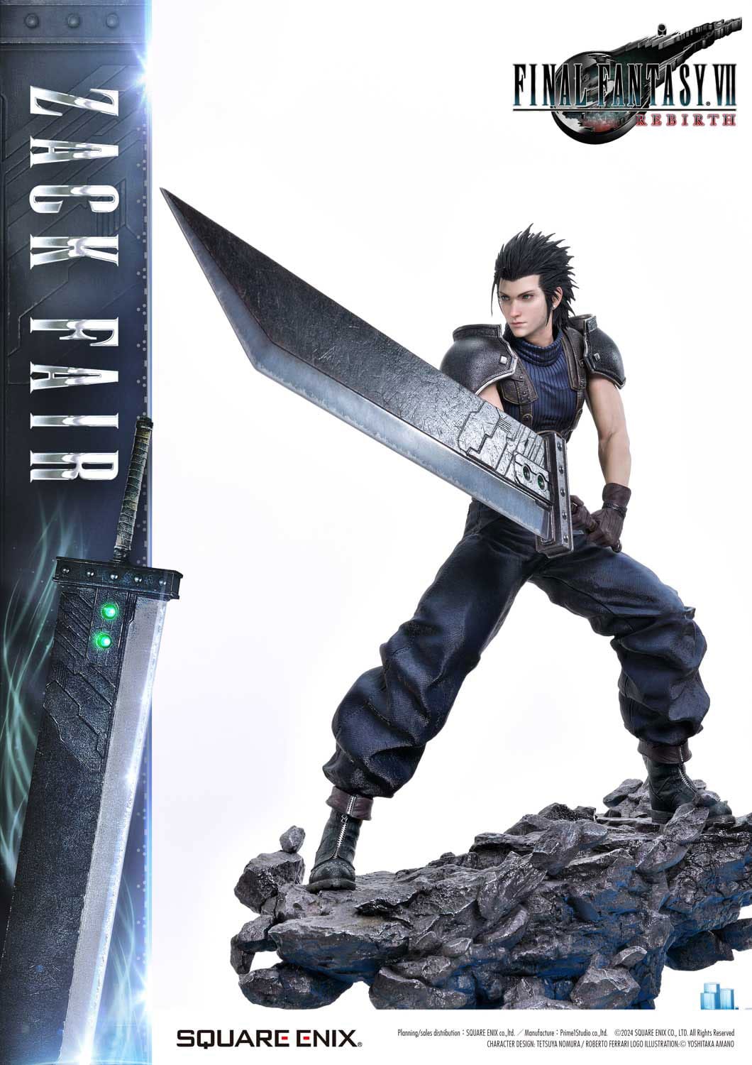 Final Fantasy VII Rebirth Statue 1/4 Zack Fair 57cm