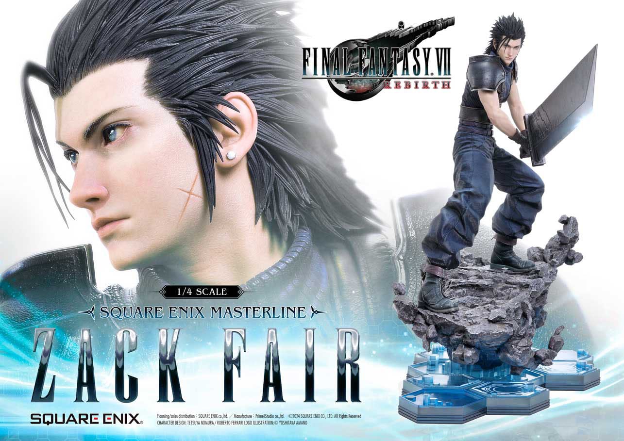 Final Fantasy VII Rebirth Statue 1/4 Zack Fair 57cm