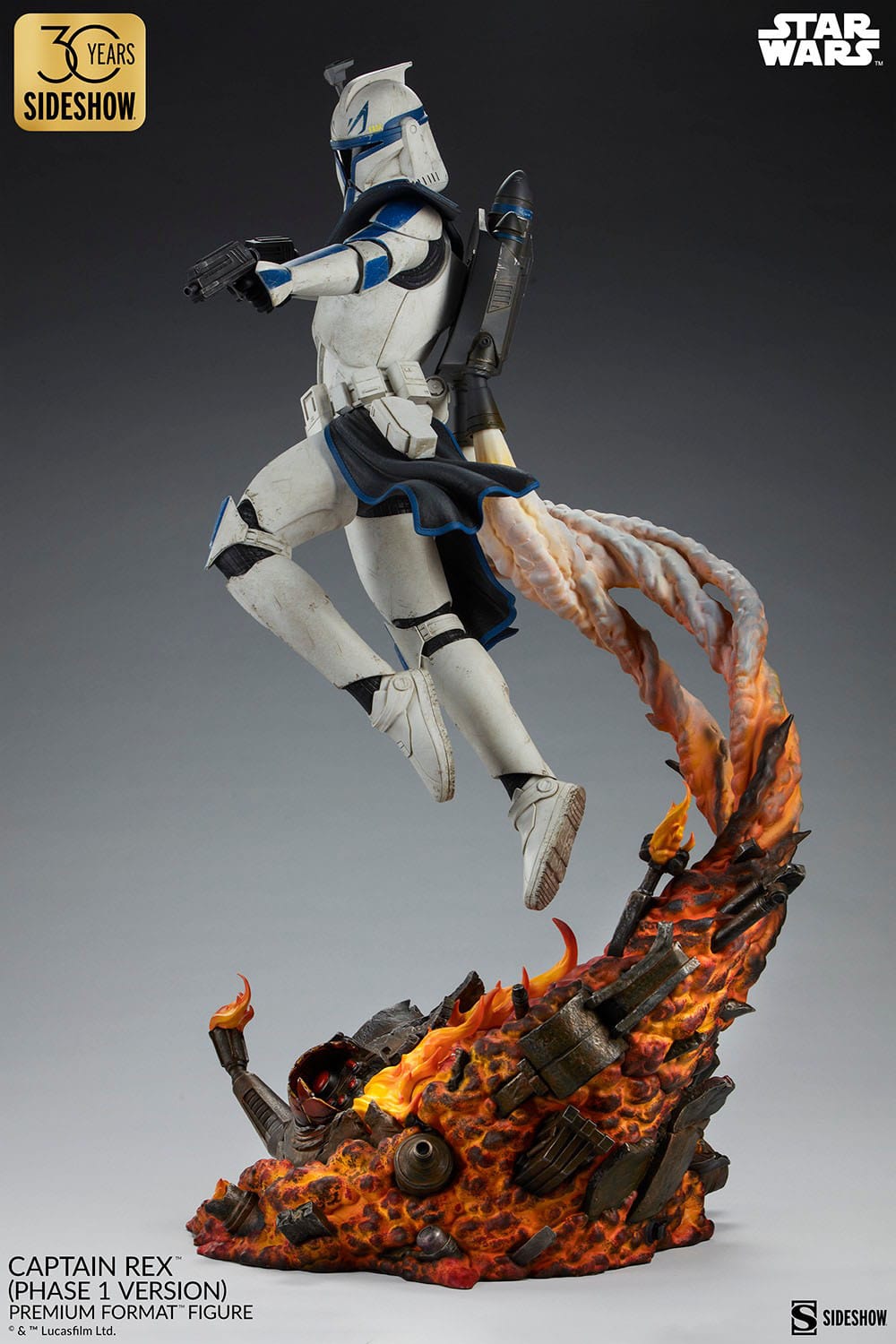 Star Wars Premium Format Figure Captain Rex (Phase 1 Version) Sideshow Exclusive 68 cm - Loaded Dice