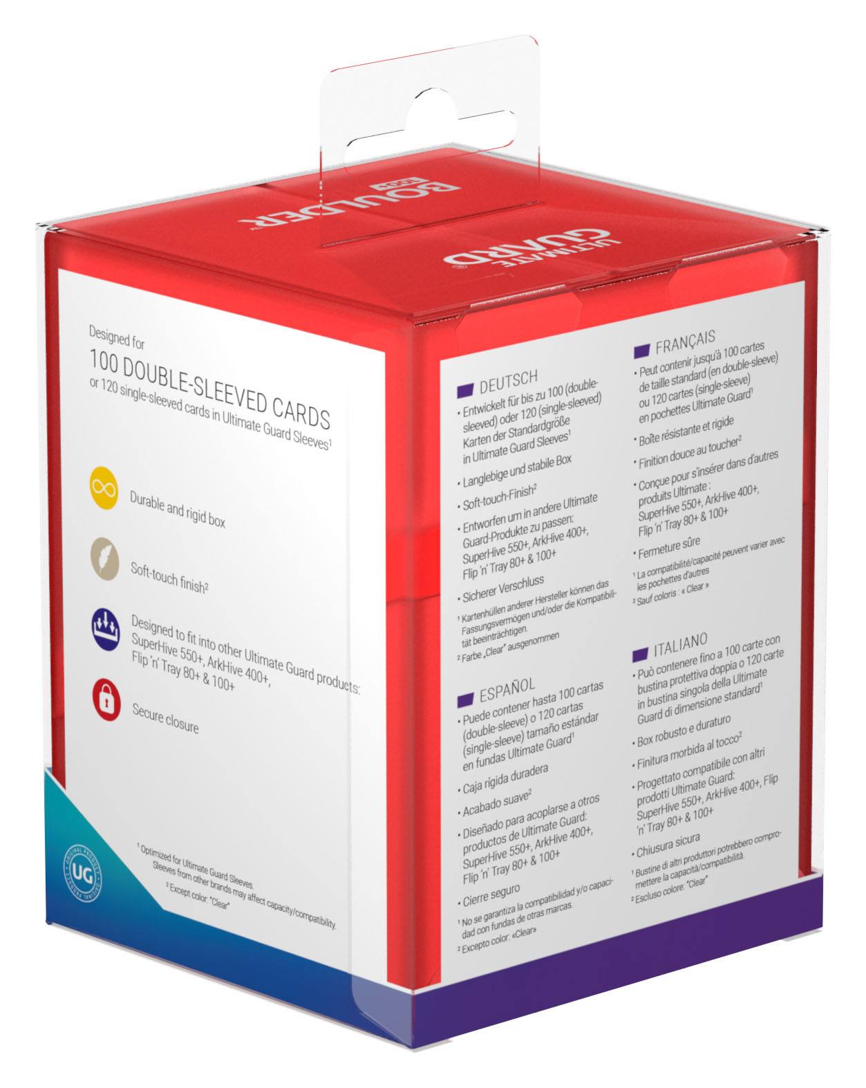 Ultimate Guard Boulder 100+ - Ruby - Loaded Dice